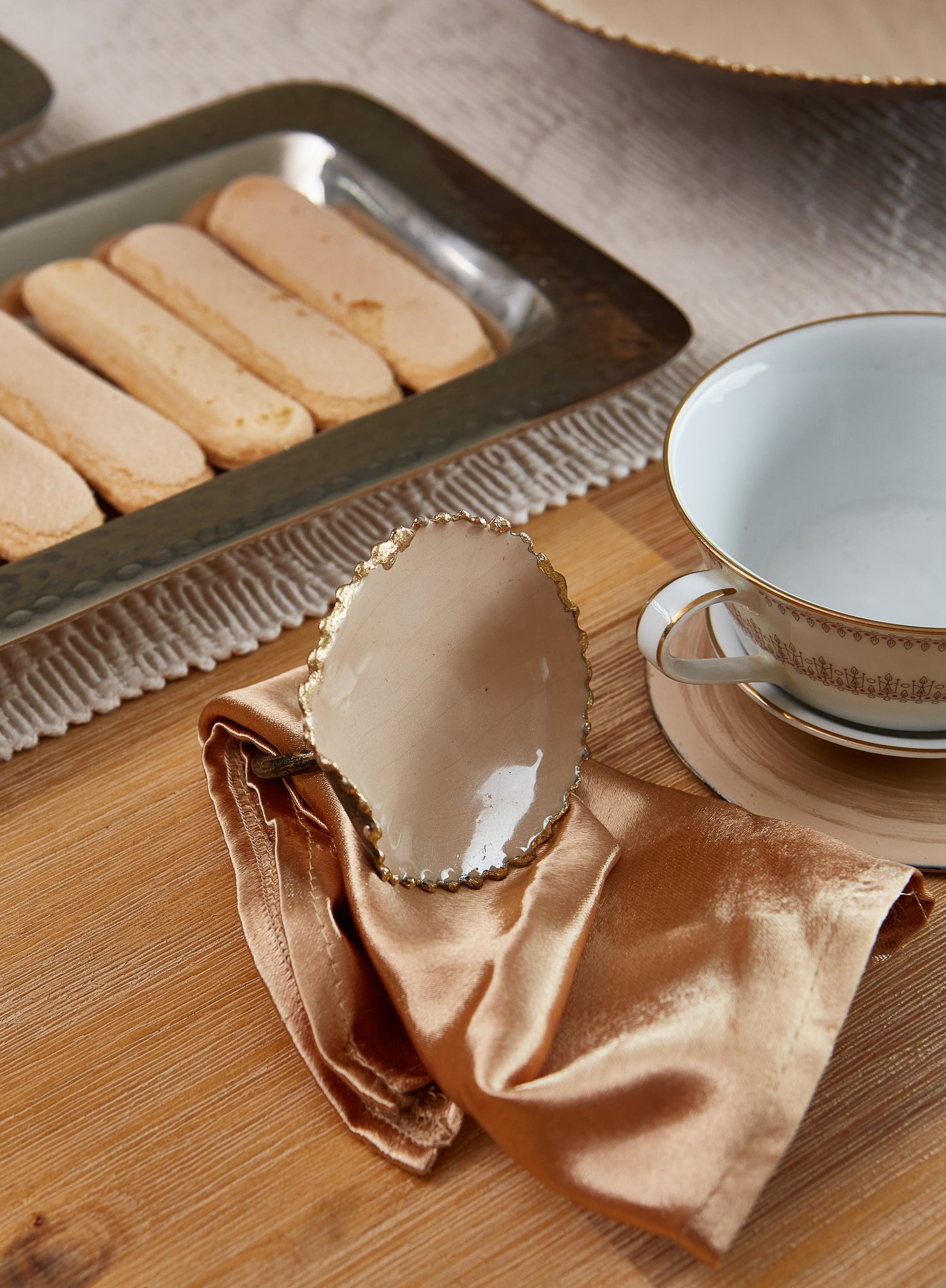 Aluminium Dimple Decorative Tray Flat Edge Trim (Small)