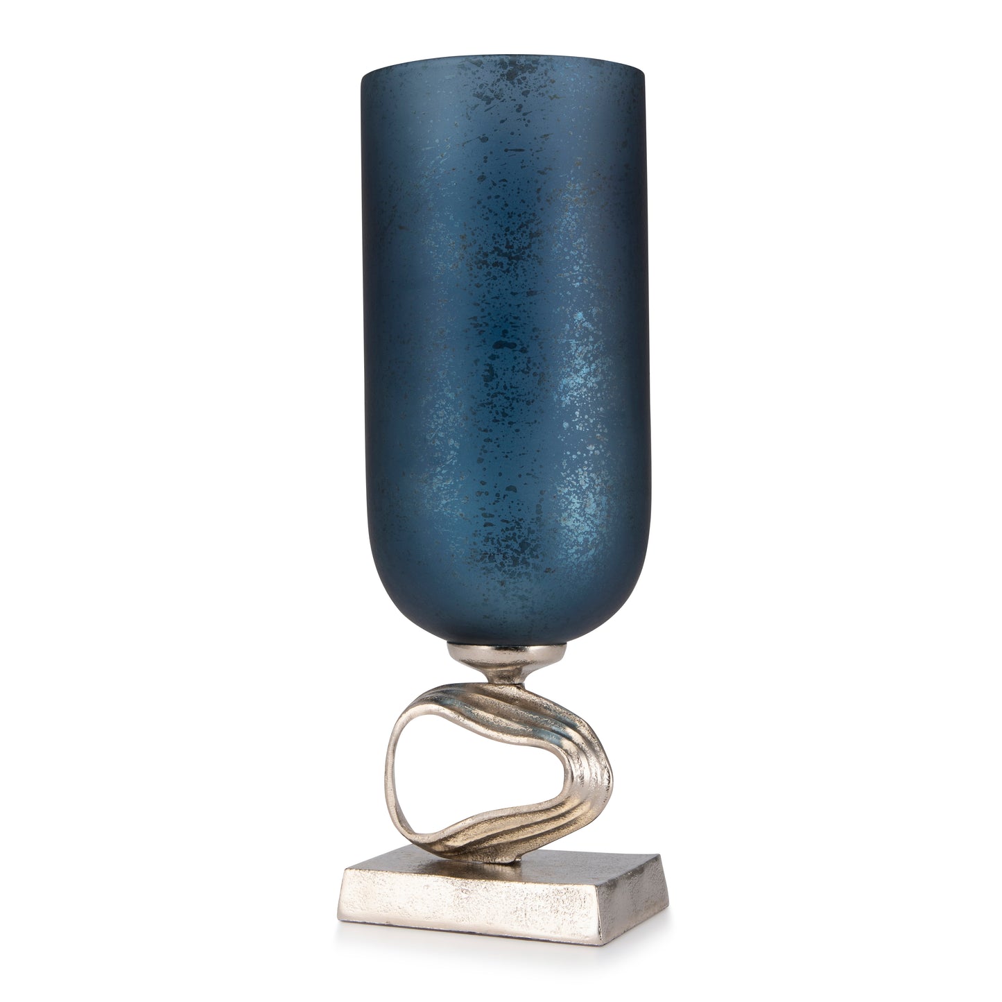 Midnight Blue Sky Glass Vase