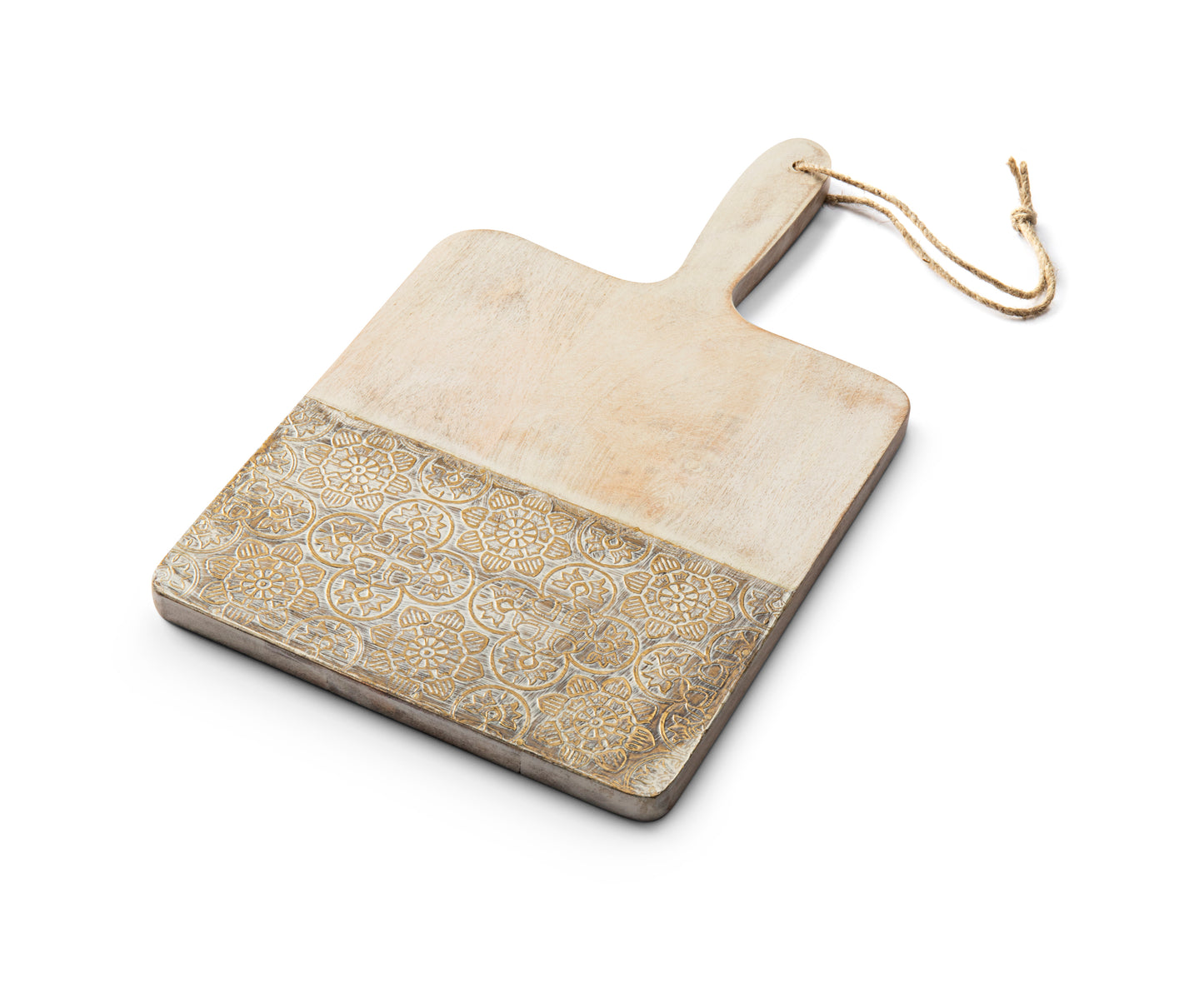 White Mango Wood Paddle board with metallic finish