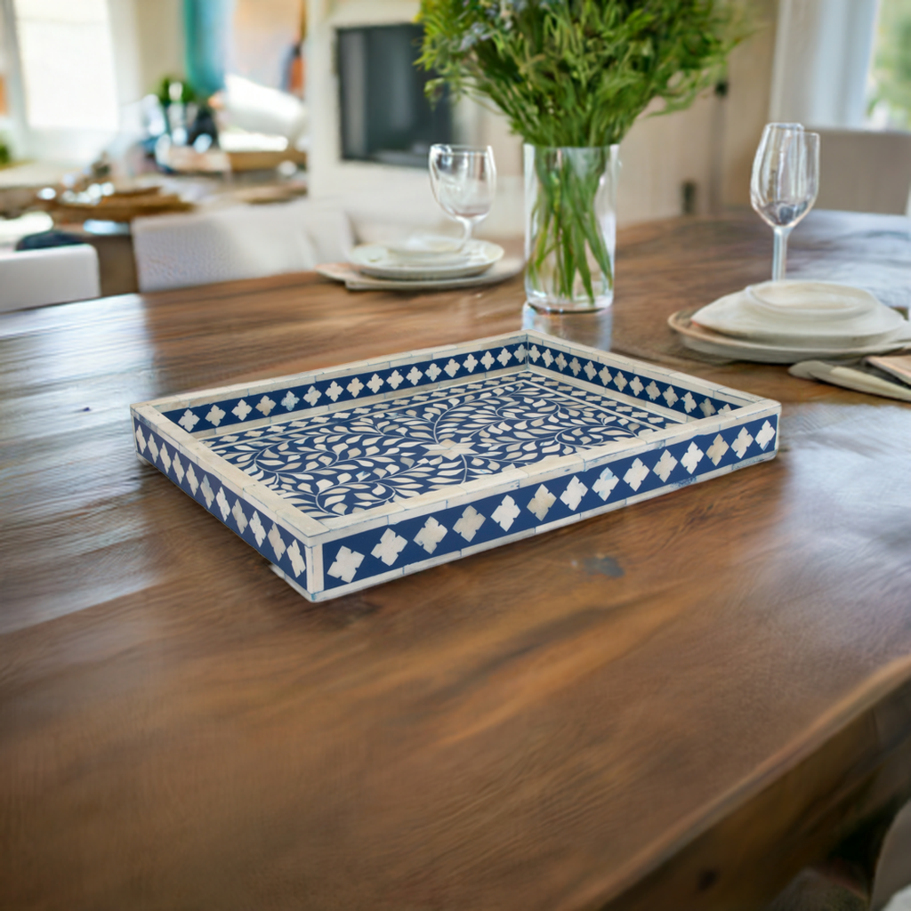 Blue Bone Inlay Tray