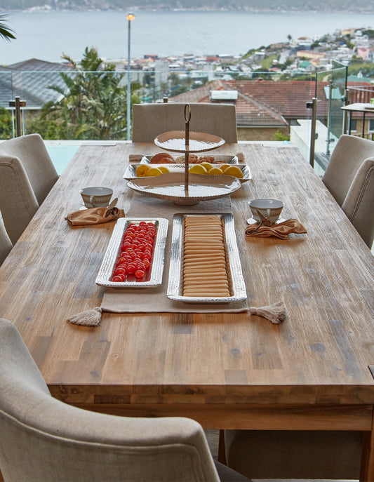 Aluminium Dimple  Decorative Tray Flat Edge Trim (Large)