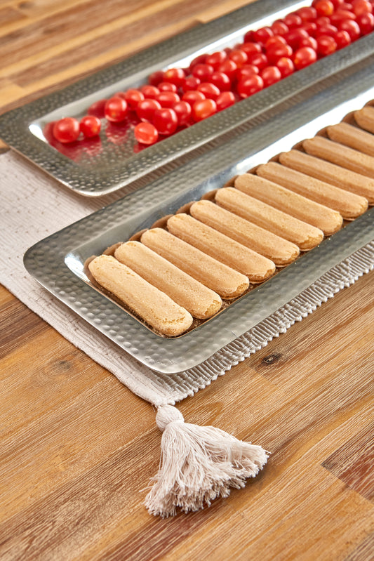 Aluminium Dimple Decorative Tray Flat Edge Trim (Small)