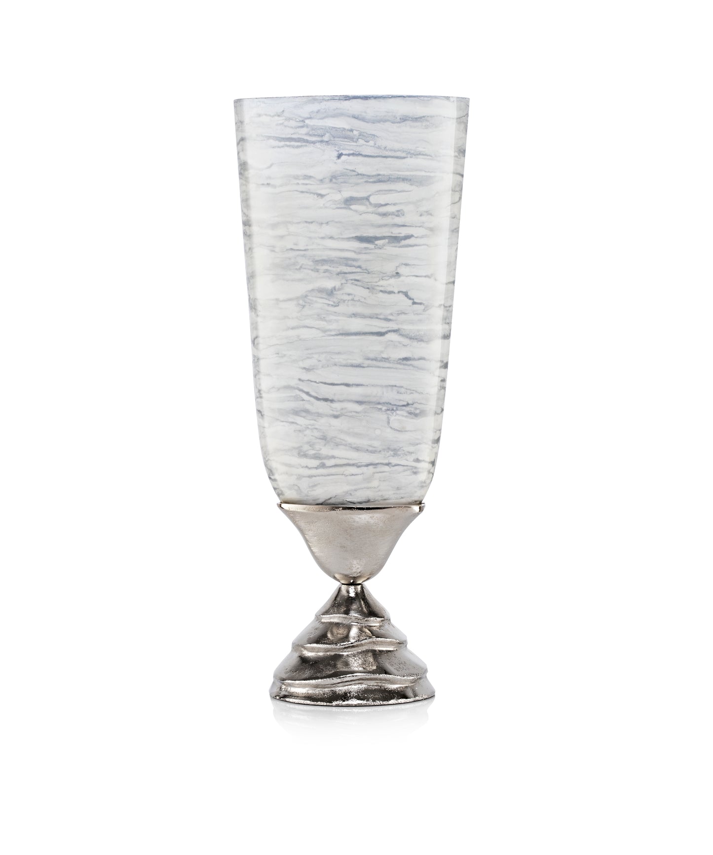 Hand blown Metallic Finish Glass Vase