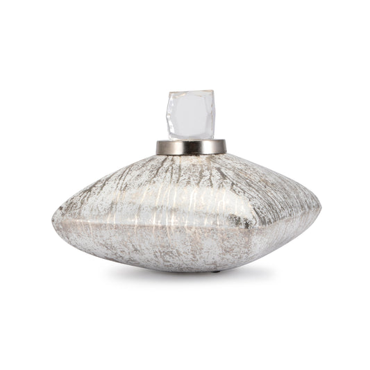 Decorative Glass Bottle with Aluminum & Acrylic Base