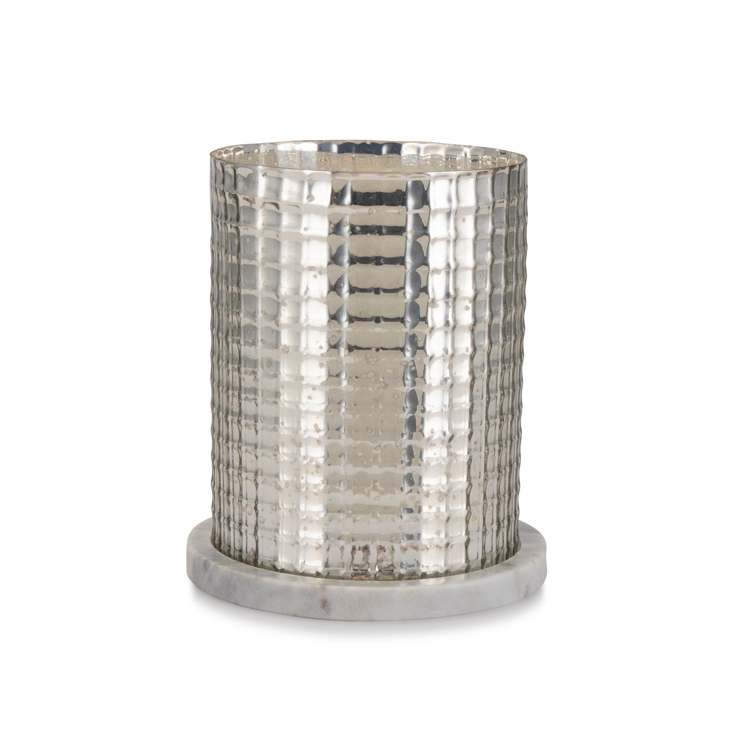 Glass Candle Holder - Marble Base