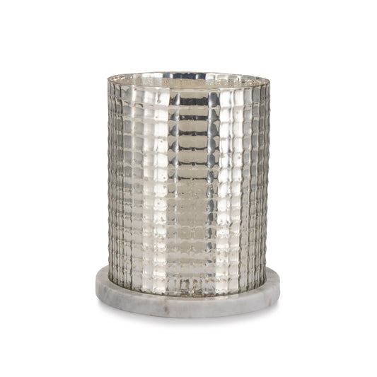 Glass Candle Holder - Marble Base