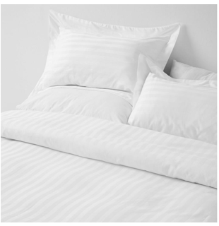 Sateen Stripe Bedding Set - King